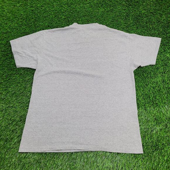 Vintage Funny Firefighter Couch-Potato Shirt Large 22x28 Gray - Picture 2 of 14